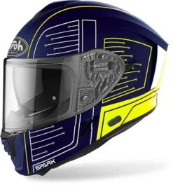 Airoh Spark Cyrcuit Motorhelm -Goedhart Motoren airoh spark cyrcuit blauw b5d8