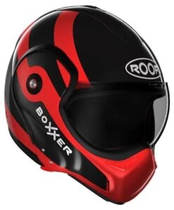 Roof BoXXer Fuzo Motorhelm -Goedhart Motoren roof boxxer fuzo rood zwart 1 2f3f