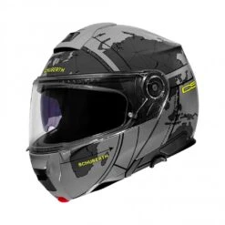 Schuberth C5 Globe Motorhelm -Goedhart Motoren schuberth c5 globe grijs fluo 45f3