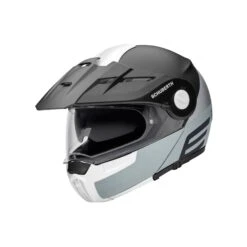 Schuberth E1 Cut Motorhelm -Goedhart Motoren schuberth e1 cut matzwart grijs wit 1 0bce