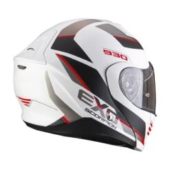 Scorpion Exo-930 Navig Motorhelm -Goedhart Motoren scorpion exo 930 navig wit rood 2 83ca
