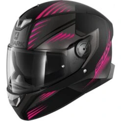 Shark Skwal 2 LED Hallder Motorhelm -Goedhart Motoren shark skwal 2 led hallder zwart roze f77c