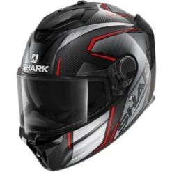 Shark Spartan GT Carbon Kromium Motorhelm -Goedhart Motoren shark spartan gt carbon kromium rood 5f58